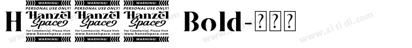 H001 Bold字体转换
